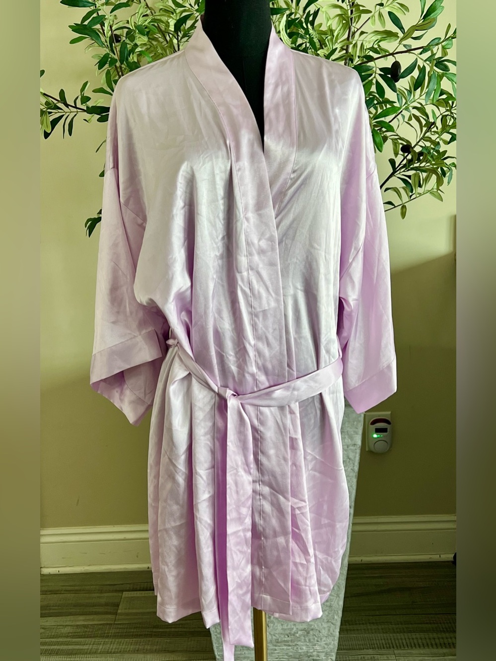 Victoria's Secret Lavender Satin Robe